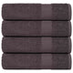 Vidaxl douchehanddoeken frogn 4 st 70x140 cm 360 g m² antraciet