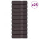 Vidaxl douchehanddoeken frogn 25 st 70x140 cm 360 g m² antraciet