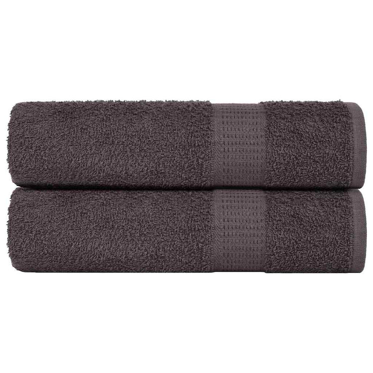 Vidaxl badhanddoeken frogn 2 st 100x150 cm 360 g m² antraciet