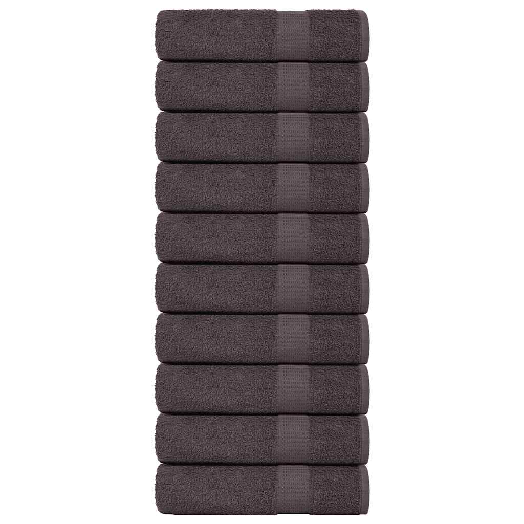 Vidaxl badhanddoeken frogn 10 st 100x150 cm 360 g m² antraciet