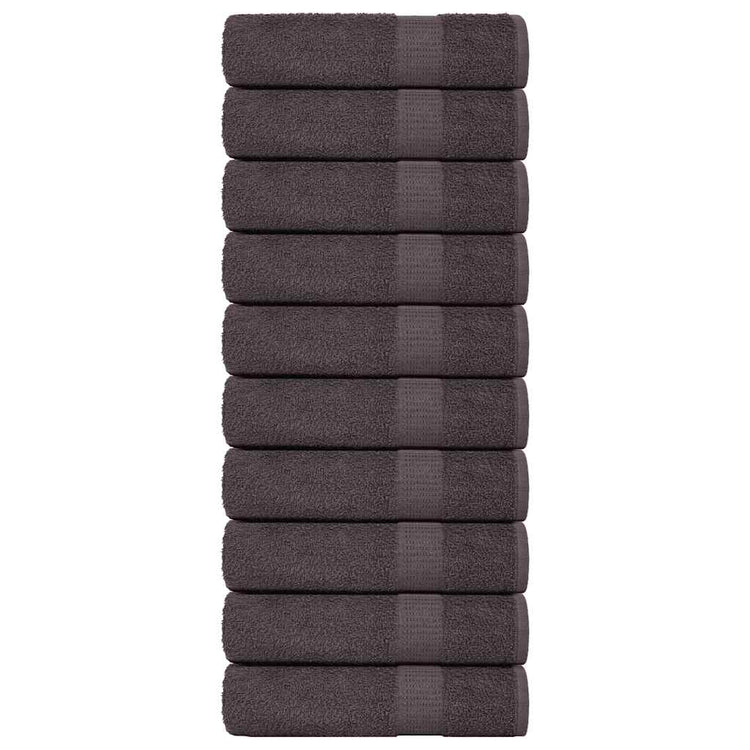 Vidaxl badhanddoeken frogn 10 st 100x150 cm 360 g m² antraciet
