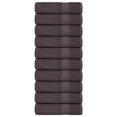 Vidaxl badhanddoeken frogn 10 st 100x150 cm 360 g m² antraciet