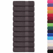 Vidaxl badhanddoeken frogn 10 st 100x150 cm 360 g m² antraciet - afbeelding 2