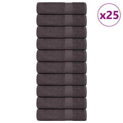 Vidaxl badhanddoeken frogn 25 st 100x150 cm 360 g m² antraciet - afbeelding 1