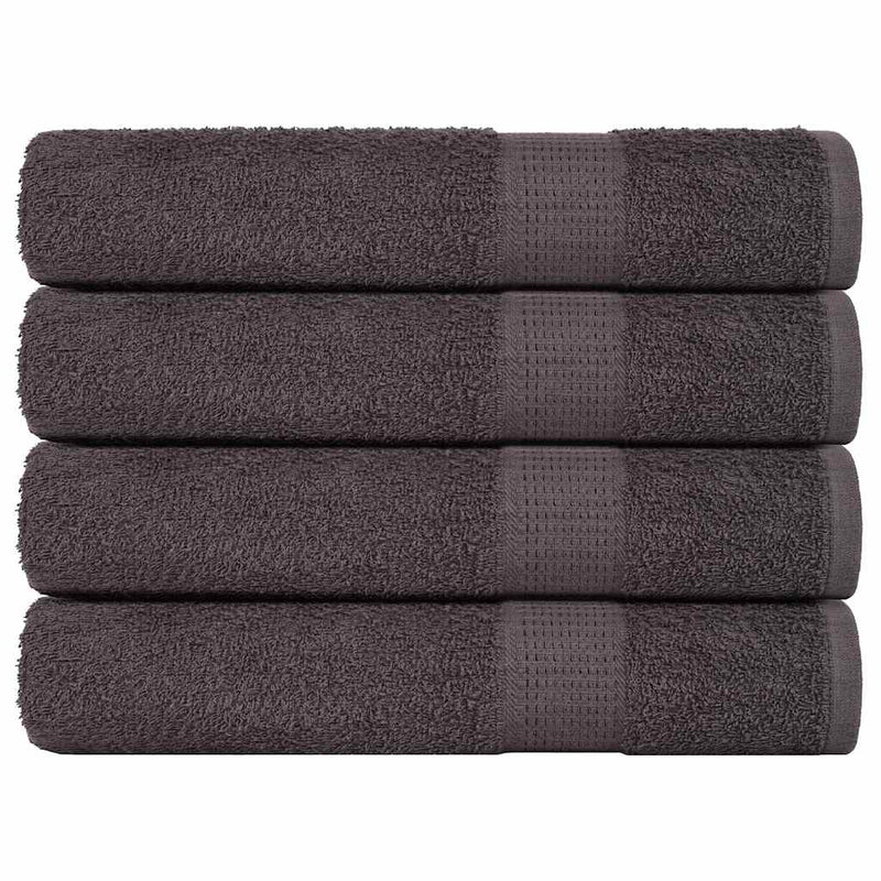 Vidaxl handdoeken frogn 4 st 100x200 cm 360 g m² antraciet