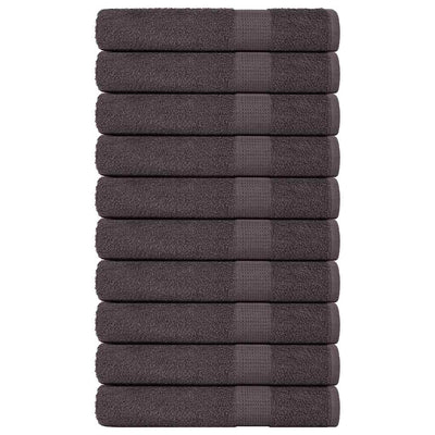Vidaxl handdoeken frogn 10 st 100x200 cm 360 g m² antraciet