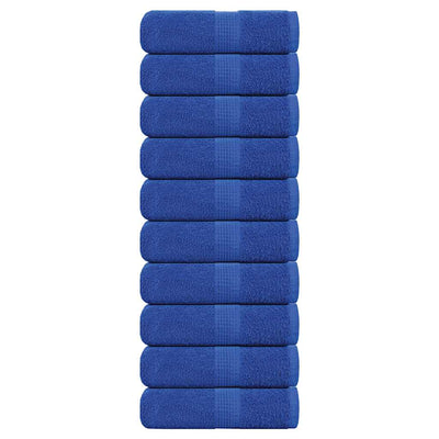Vidaxl washandjes frogn 10 st 30x30 cm 360 g m² blauw