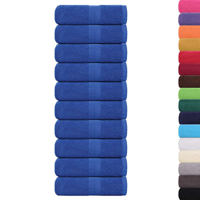Vidaxl washandjes frogn 10 st 30x30 cm 360 g m² blauw