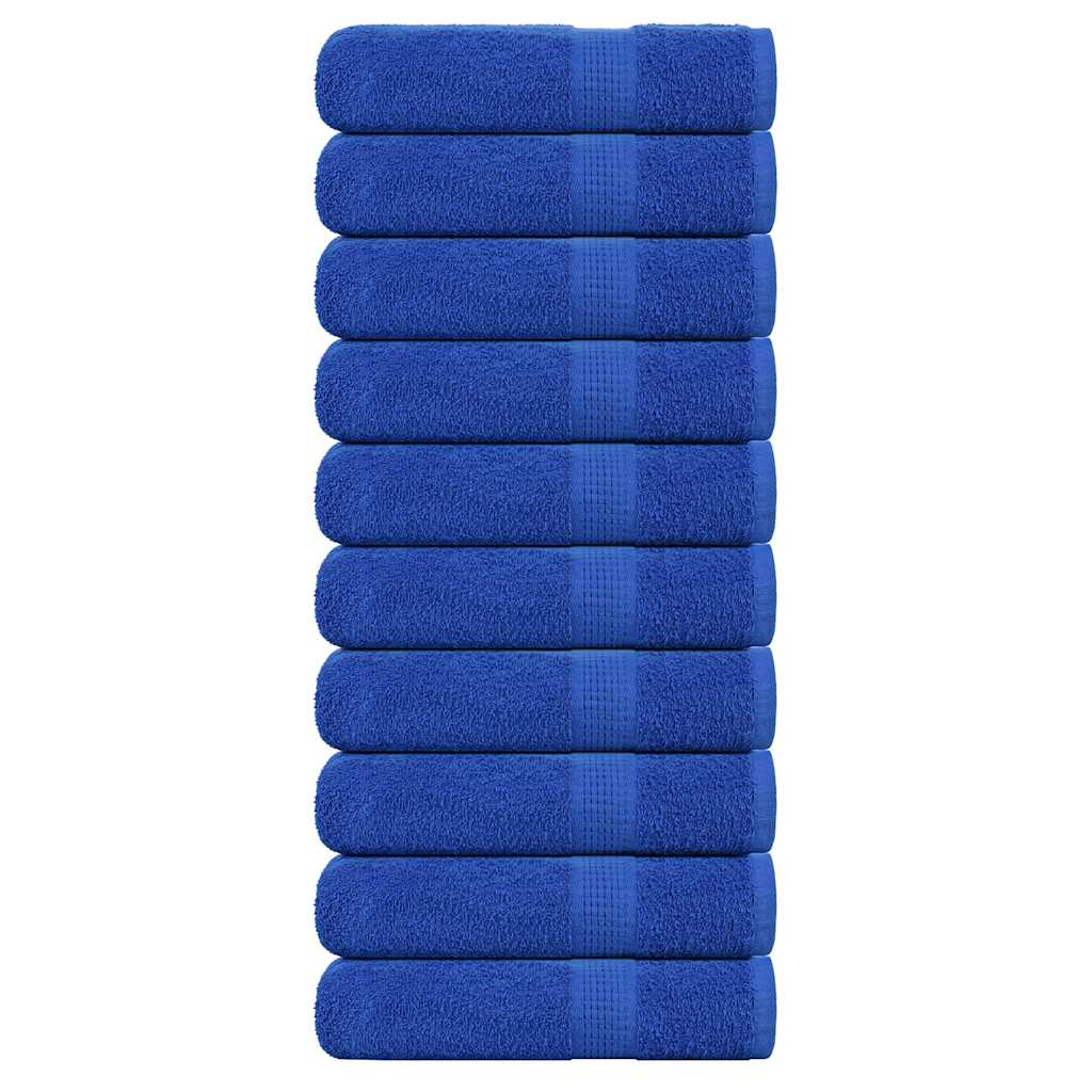 Vidaxl handdoeken 10 st 50x100 cm 360 g m² 100% katoen blauw