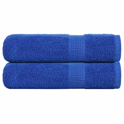Vidaxl douchehanddoeken frogn 2 st 70x140 cm 360 g m² blauw