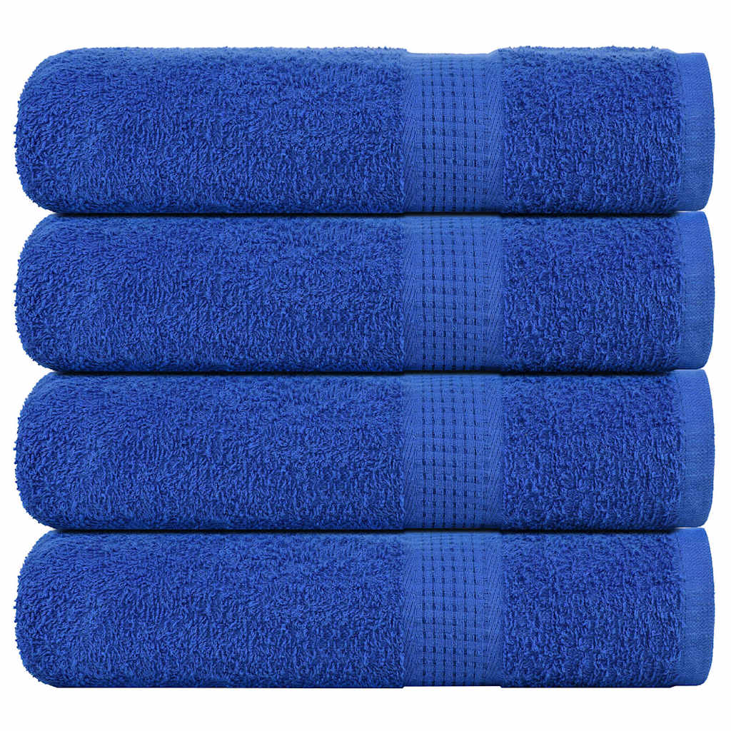 Vidaxl douchehanddoeken frogn 4 st 70x140 cm 360 g m² blauw