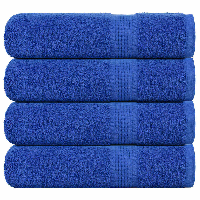 Vidaxl douchehanddoeken frogn 4 st 70x140 cm 360 g m² blauw