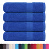 Vidaxl douchehanddoeken frogn 4 st 70x140 cm 360 g m² blauw