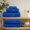 Vidaxl douchehanddoeken frogn 4 st 70x140 cm 360 g m² blauw