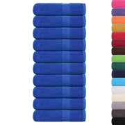 Vidaxl douchehanddoeken frogn 10 st 70x140 cm 360 g m² blauw - afbeelding 2
