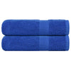 Vidaxl badhanddoeken frogn 2 st 100x150 cm 360 g m² blauw