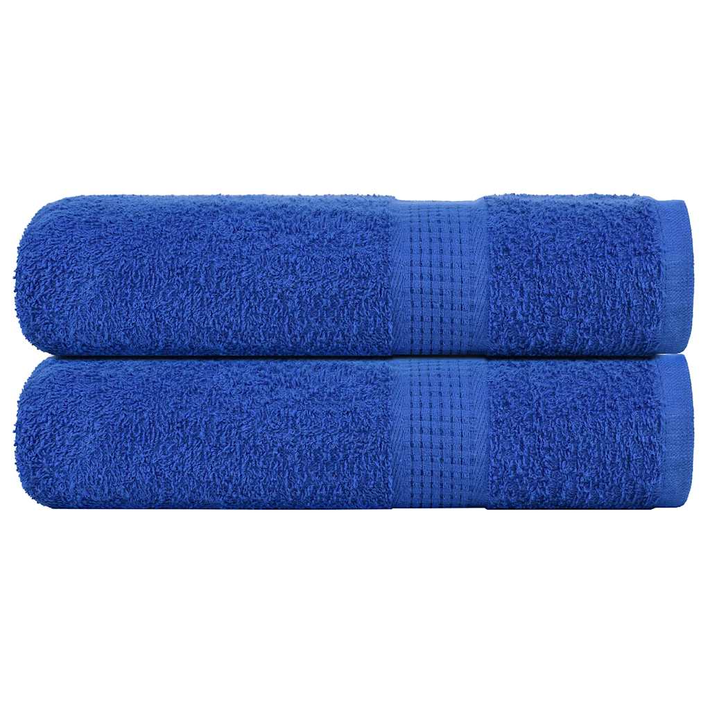Vidaxl badhanddoeken frogn 2 st 100x150 cm 360 g m² blauw