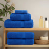 Vidaxl badhanddoeken frogn 2 st 100x150 cm 360 g m² blauw
