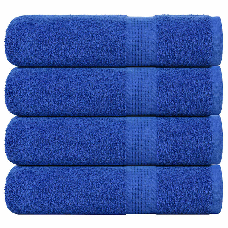 Vidaxl badhanddoeken frogn 4 st 100x150 cm 360 g m² blauw