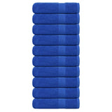 Vidaxl badhanddoeken frogn 10 st 100x150 cm 360 g m² blauw - afbeelding 1