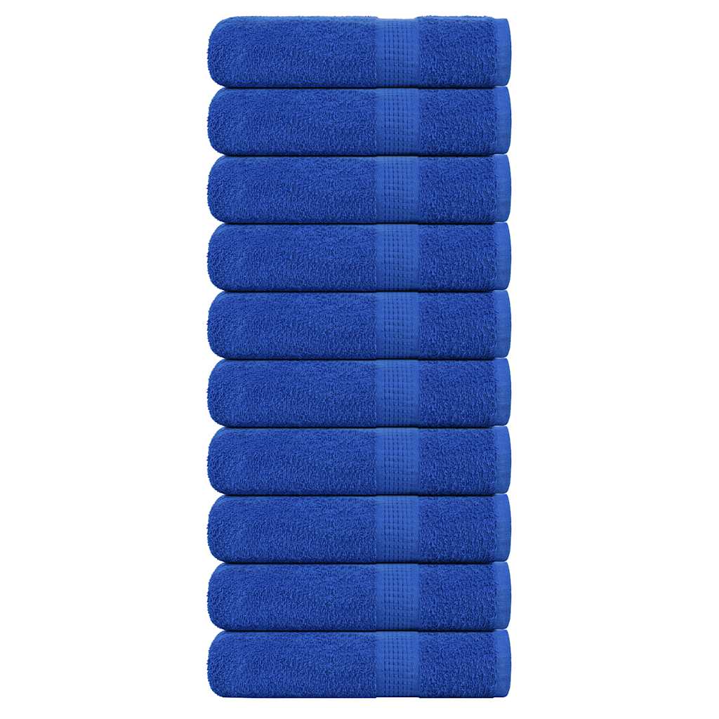 Vidaxl badhanddoeken frogn 10 st 100x150 cm 360 g m² blauw