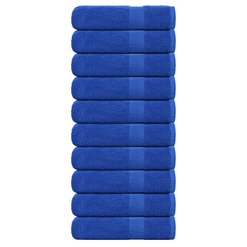 Vidaxl badhanddoeken frogn 10 st 100x150 cm 360 g m² blauw