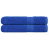 Vidaxl handdoeken frogn 2 st 100x200 cm 360 g m² blauw