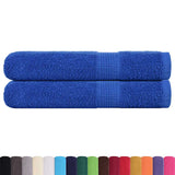 Vidaxl handdoeken frogn 2 st 100x200 cm 360 g m² blauw - afbeelding 3