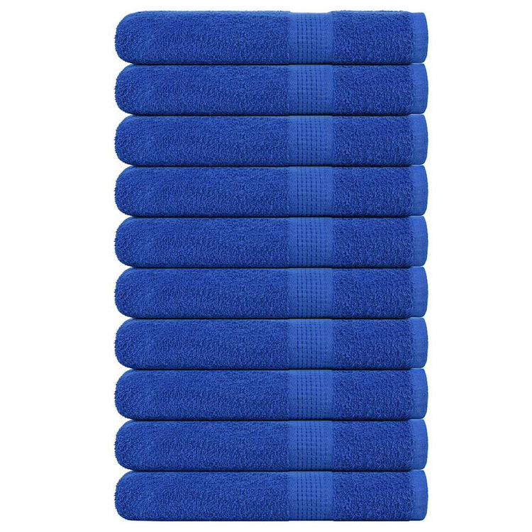 Vidaxl handdoeken frogn 10 st 100x200 cm 360 g m² blauw