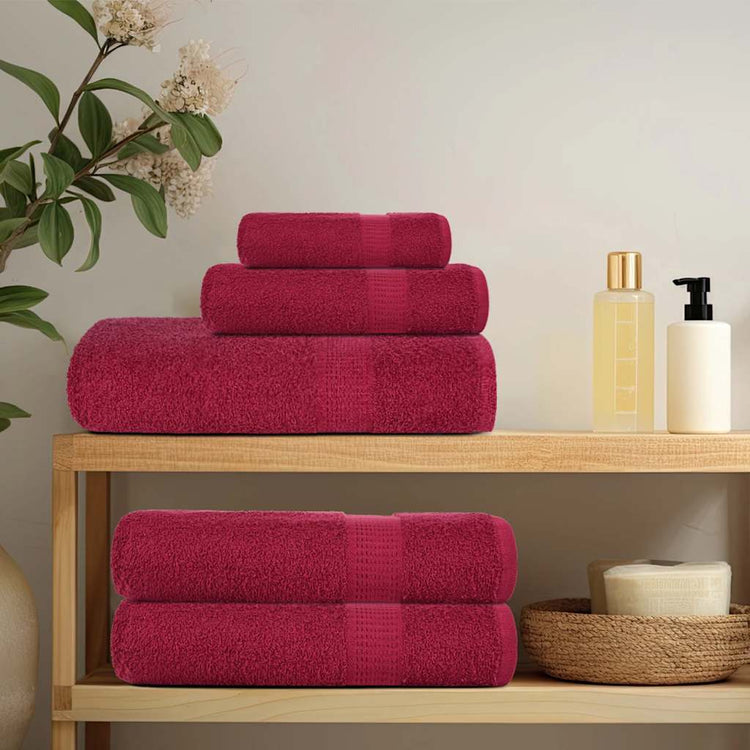 Vidaxl gastendoekjes frogn 2 st 30x50 cm 360 g m² bordeaux