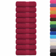 Vidaxl gastendoekjes frogn 10 st 30x50 cm 360 g m² bordeaux - afbeelding 2