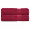 Vidaxl handdoeken frogn 2 st 50x100 cm 360 g m² bordeaux