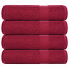Vidaxl handdoeken frogn 4 st 50x100 cm 360 g m² bordeaux