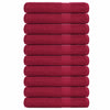 Vidaxl saunahanddoeken frogn 10 st 80x200 cm 360 g m² bordeaux