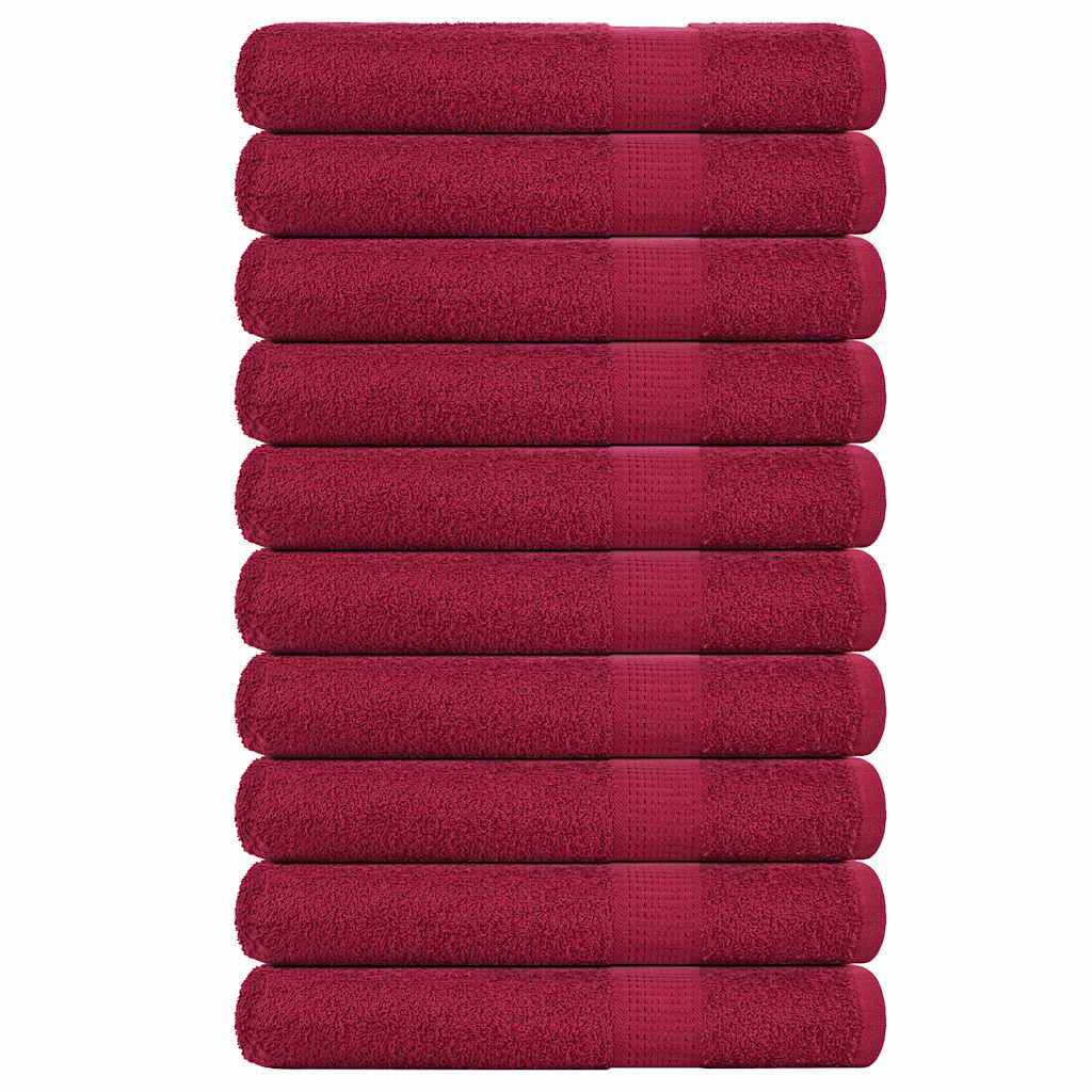 Vidaxl saunahanddoeken frogn 10 st 80x200 cm 360 g m² bordeaux