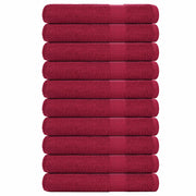 Vidaxl saunahanddoeken frogn 10 st 80x200 cm 360 g m² bordeaux - afbeelding 1