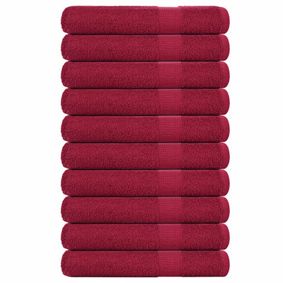 Vidaxl saunahanddoeken frogn 10 st 80x200 cm 360 g m² bordeaux