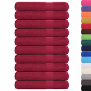 Vidaxl saunahanddoeken frogn 10 st 80x200 cm 360 g m² bordeaux - afbeelding 2