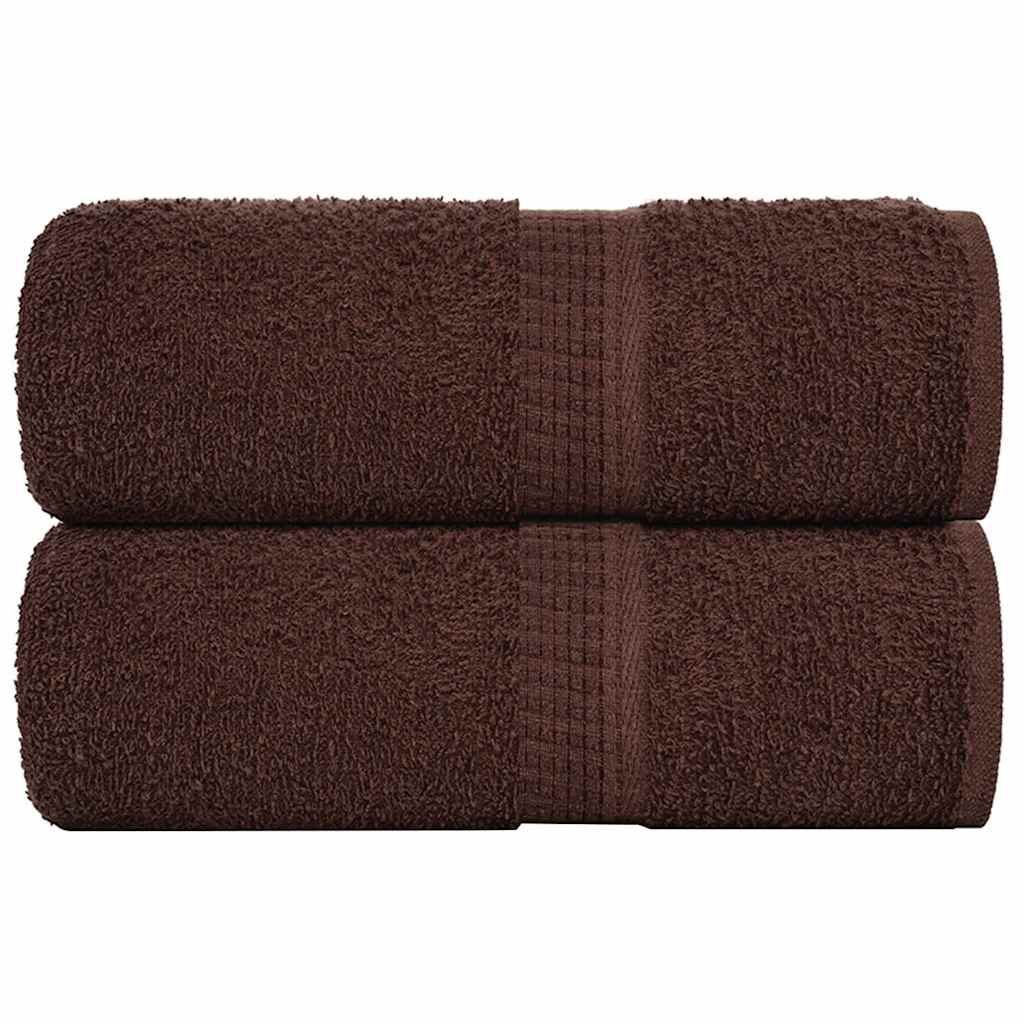 Vidaxl washandjes frogn 2 st 30x30 cm 360 g m² bruin