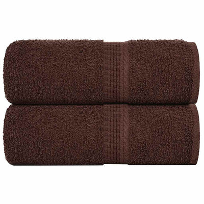 Vidaxl gastendoekjes frogn 2 st 30x50 cm 360 g m² bruin
