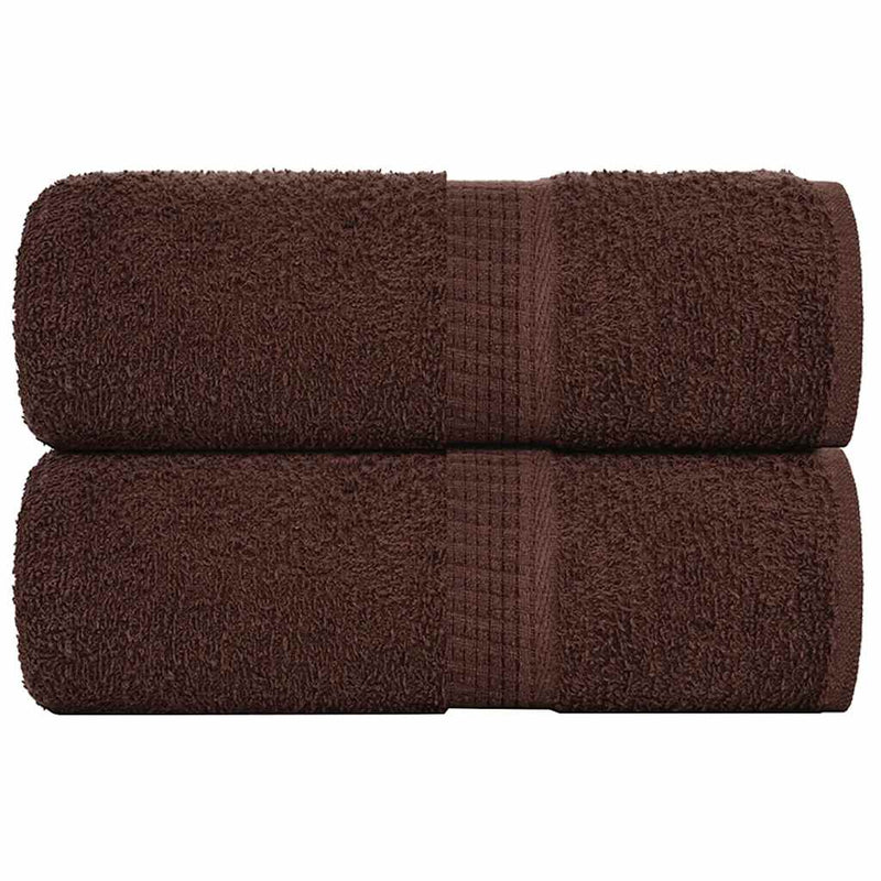 Vidaxl gastendoekjes frogn 2 st 30x50 cm 360 g m² bruin