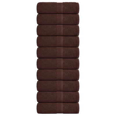 Vidaxl gastendoekjes frogn 10 st 30x50 cm 360 g m² bruin