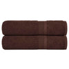 Vidaxl handdoeken frogn 2 st 50x100 cm 360 g m² bruin