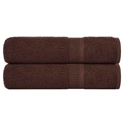 Vidaxl handdoeken frogn 2 st 50x100 cm 360 g m² bruin