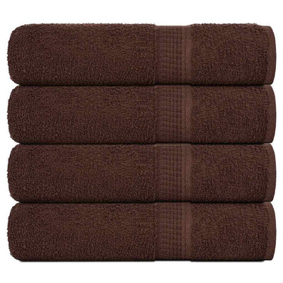 Vidaxl handdoeken frogn 4 st 50x100 cm 360 g m² bruin