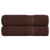 Vidaxl douchehanddoeken frogn 2 st 70x140 cm 360 g m² bruin
