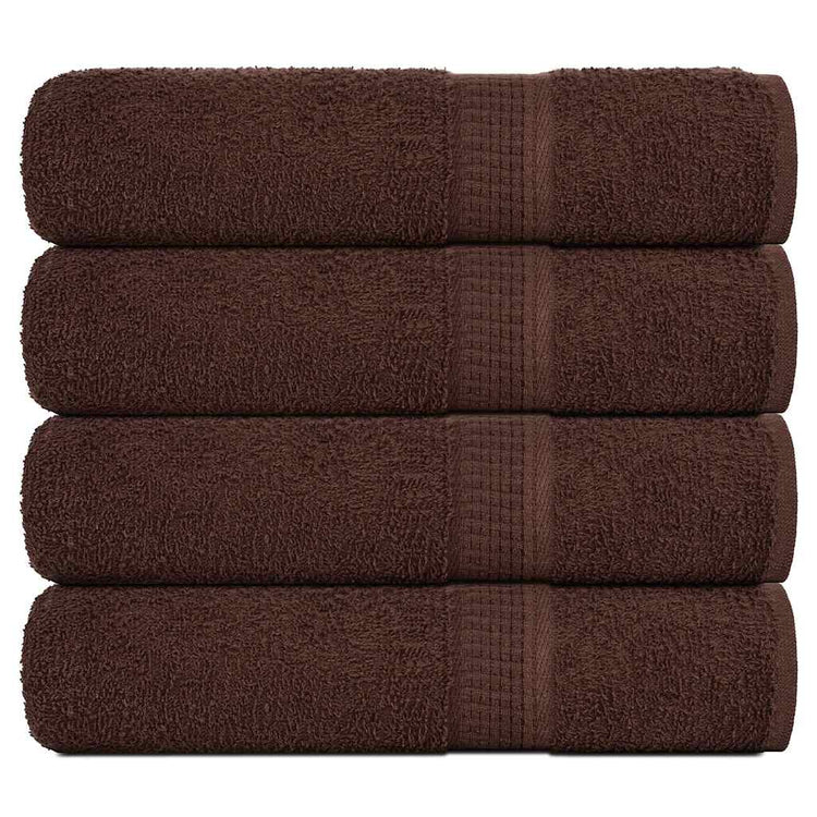 Vidaxl douchehanddoeken frogn 4 st 70x140 cm 360 g m² bruin