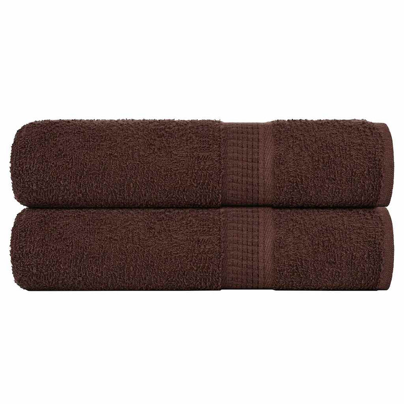 Vidaxl badhanddoeken frogn 2 st 100x150 cm 360 g m² bruin