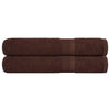Vidaxl saunahanddoeken frogn 2 st 80x200 cm 360 g m² bruin