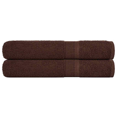 Vidaxl saunahanddoeken frogn 2 st 80x200 cm 360 g m² bruin